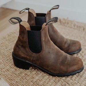 Blundstone Heeled Chelsea Boots Antique Brown 7